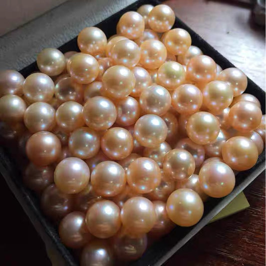 00000新品 ゴールドピンクエジソン一粒9-11mm